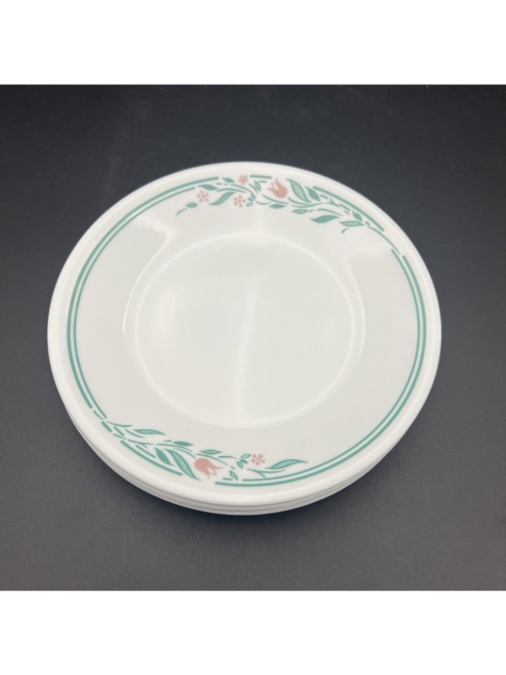 Corelle ROSEMARIE Set of 5 Bread / Dessert Plates Tulips (6-3/4") VTG Corning - Picture 2 of 8